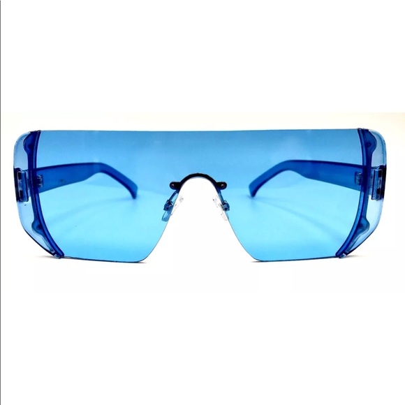 Accessories - Oversized Blue Sunglasses